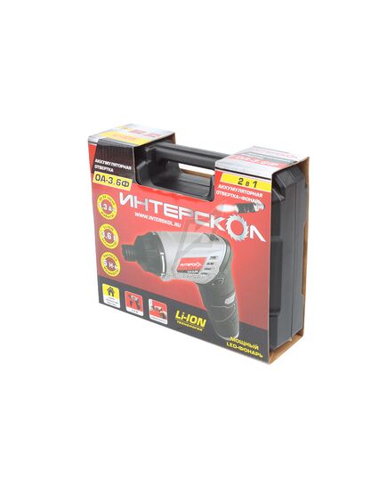 Аккумуляторная отвертка ИНТЕРСКОЛ ОА-3.6Ф, кейс, изображение 14