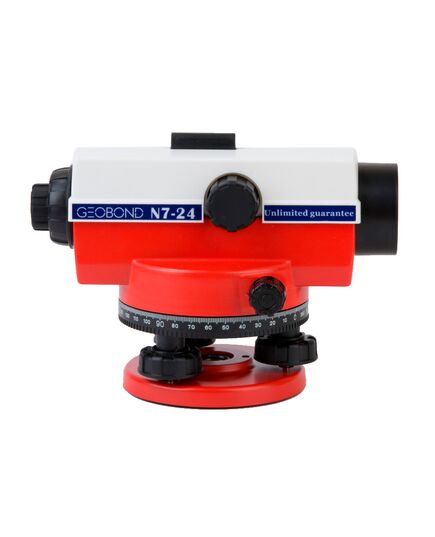 Нивелир оптический GEOBOND N7-24 TRIO, СКО на 1км дв.хода:±2,0 мм, увел.крат:24х, IP54,штатив ТГ-3230 рейкаTS кейс, изображение 2