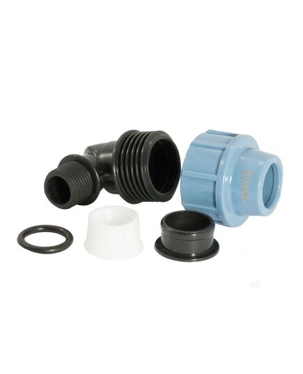 Угольник UNIPUMP ПНД 32х1" отвод 90° с Наружной трубной резьбой, изображение 2