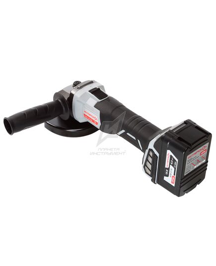 Аккумуляторная угловая шлифмашина ИНТЕРСКОЛ УШМ-125/18, Li-Ion 1х4.0 Ач , ЗУ, кейс, изображение 5