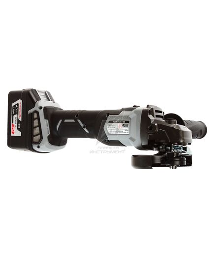 Аккумуляторная угловая шлифмашина ИНТЕРСКОЛ УШМ-125/18, Li-Ion 1х4.0 Ач , ЗУ, кейс, изображение 7