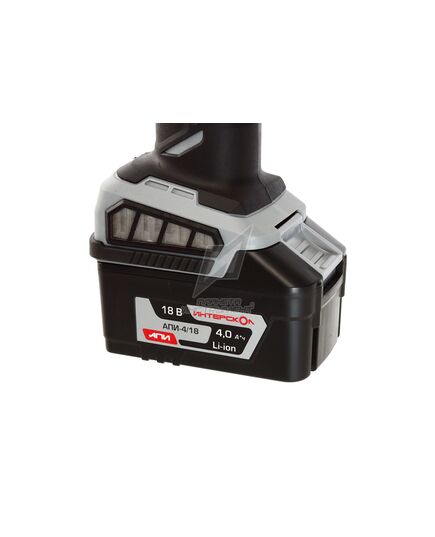 Аккумуляторная угловая шлифмашина ИНТЕРСКОЛ УШМ-125/18, Li-Ion 1х4.0 Ач , ЗУ, кейс, изображение 9