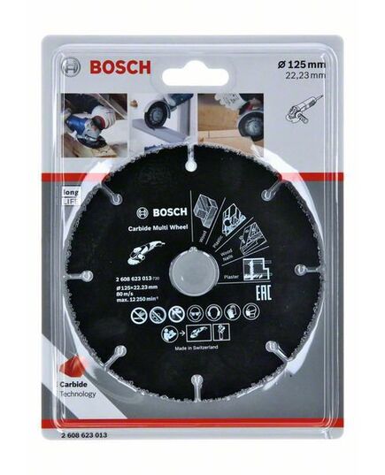 Диск алмазный BOSCH 125 мм для УШМ универсальный по дереву (2608623013), изображение 2