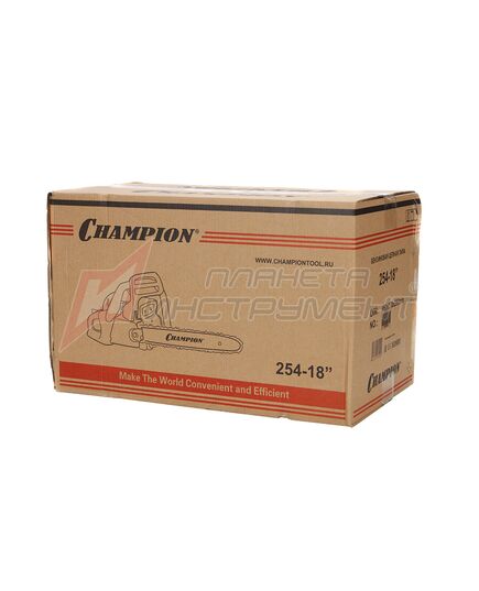 Бензопила CHAMPION 254-18 (2.5 кВт, 18"), изображение 6 от магазина Планета Инструмент Бензопила CHAMPION 254-18 (2.5 кВт, 18"), изображение 6