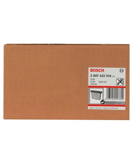 Фильтр BOSCH для GAS50, целлюлозный четырехугольный сухой, изображение 2