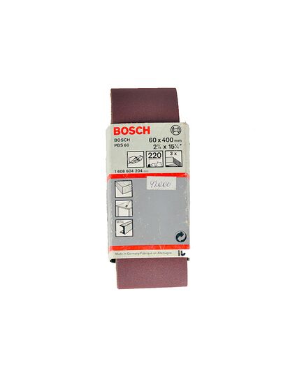 Лента шлифовальная BOSCH 60*400мм K220 (1608604204), изображение 2
