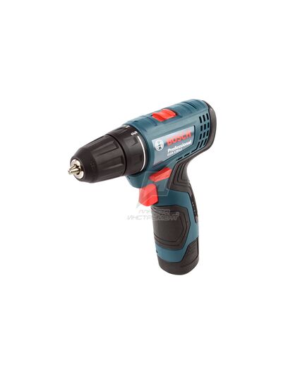 Аккумуляторный шуруповерт BOSCH GSR 120-LI, 1х2Ач, кейс, изображение 2