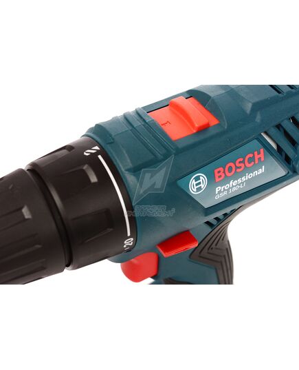 Аккумуляторный шуруповерт BOSCH GSR 180-LI, 1х2Ач, кейс, изображение 7 от магазина Планета Инструмент Аккумуляторный шуруповерт BOSCH GSR 180-LI, 1х2Ач, кейс, изображение 7