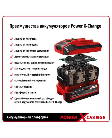 Аккумуляторная пила дисковая EINHELL PXC TE-CS 18/165-1 Li, 1х4Ач Li-ion, изображение 7 от магазина Планета Инструмент Аккумуляторная пила дисковая EINHELL PXC TE-CS 18/165-1 Li, 1х4Ач Li-ion, изображение 7