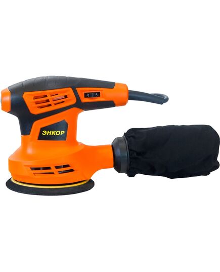 Эксцентриковая шлифмашина ЭНКОР МШЭ-280/125Э, 280Вт, 125мм, коробка (50303э), изображение 2 от магазина Планета Инструмент Эксцентриковая шлифмашина ЭНКОР МШЭ-280/125Э, 280Вт, 125мм, коробка (50303э), изображение 2