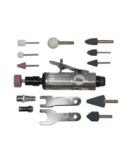 Прямая шлифмашина пневматическая FUBAG GL25000, набор, кейс (100101), изображение 3