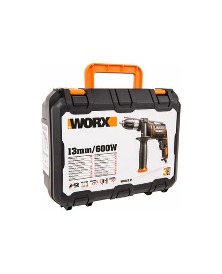 Дрель ударная WORX WX317.2, кейс, изображение 6