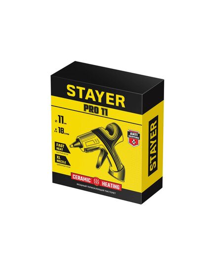 Пистолет клеевой STAYER PRO 11 , d 11 мм, 18 г/мин,180°С, изображение 4