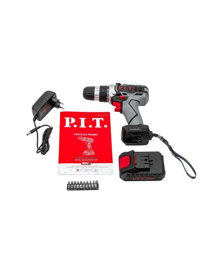 Аккумуляторный шуруповерт P.I.T. PSR 18-D3 Promo, Li-ion 1х1.5Ач, быстрая зарядка, изображение 5
