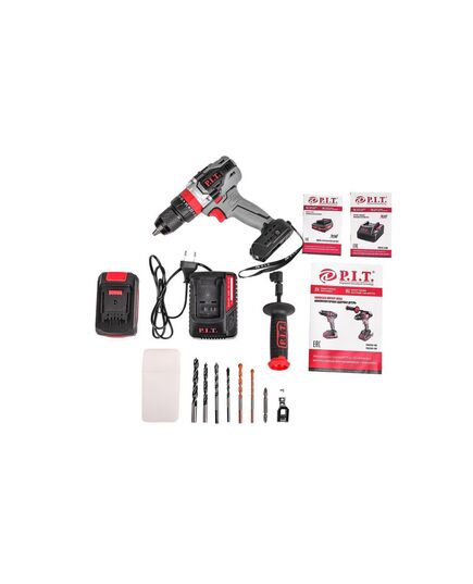 Аккумуляторный шуруповерт ударный P.I.T. PSB20H-13B/1, 1х2Ач Li-Ion, ЗУ, кейс, изображение 5