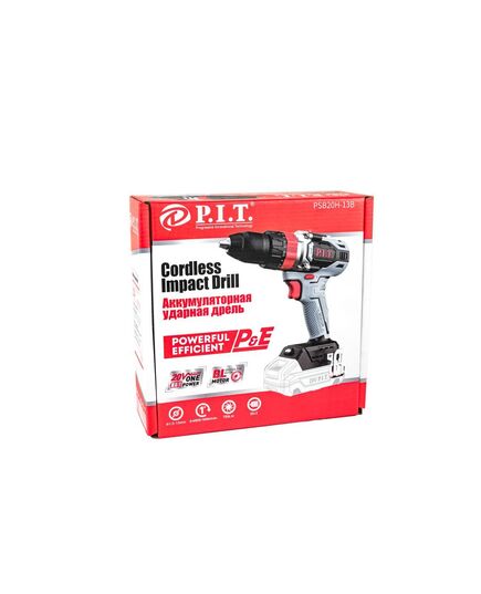 Аккумуляторный шуруповерт ударный P.I.T. PSB20H-13B SOLO, без ЗУ и АКБ, изображение 4