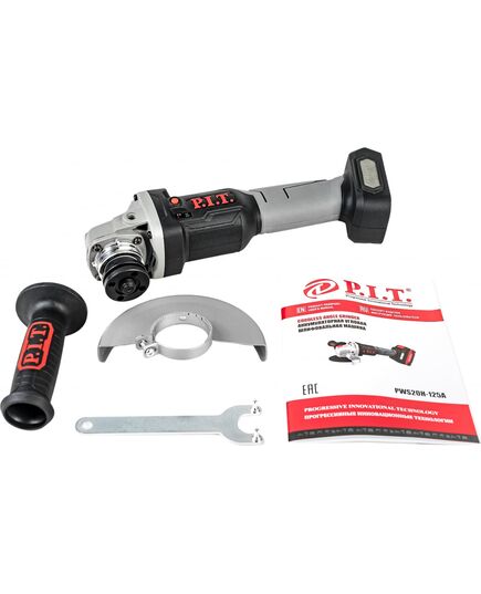 Аккумуляторная эксцентриковая шлиф. машина P.I.T. PDS20H-125A SOLO, без АКБ и ЗУ, изображение 4