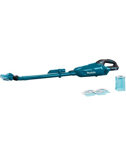 Аккумуляторный пылесос MAKITA CL002GZ01, Li-ion, цвет бирюза, шланг, насадки в ассортименте, изображение 3
