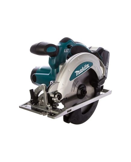 Аккумуляторная пила дисковая MAKITA DSS610RFE, LXT 18В, 2х3.0 Ач, ЗУ, изображение 2