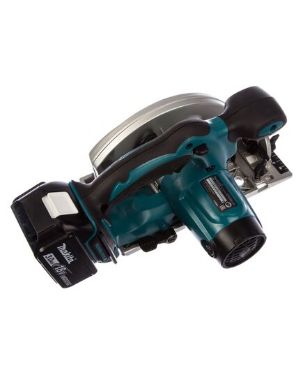 Аккумуляторная пила дисковая MAKITA DSS610RFE, LXT 18В, 2х3.0 Ач, ЗУ, изображение 5