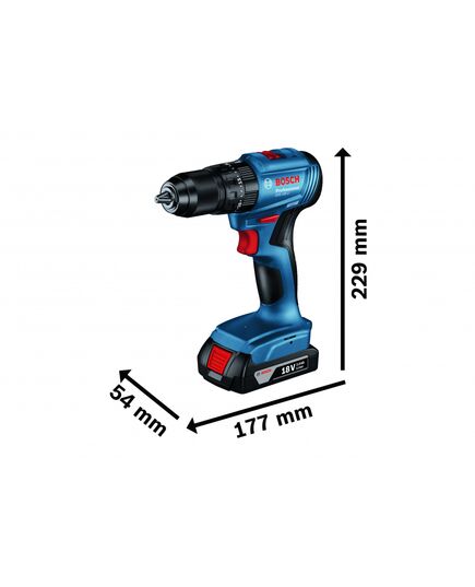 Аккумуляторный шуруповерт ударный BOSCH GSB 185-LI, кейс, изображение 4