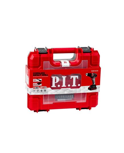 Аккумуляторный шуруповерт ударный P.I.T. PSR18-D4, ударная, кейс, изображение 5