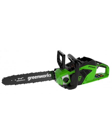 Аккумуляторная пила цепная GREENWORKS GD40CS15, 35 см, бесщеточная,  АКБ 2АЧ и ЗУ, изображение 2