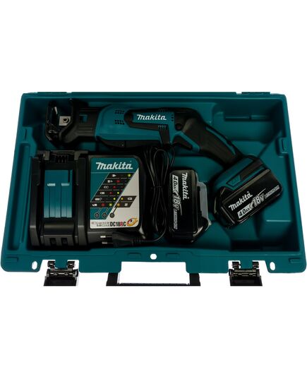 Аккумуляторная пила сабельная MAKITA DJR185RME, 2х4.0Ач, ЗУ, изображение 5