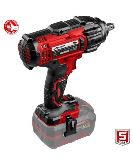 Аккумуляторный гайковерт ЗУБР С1-18, изображение 5