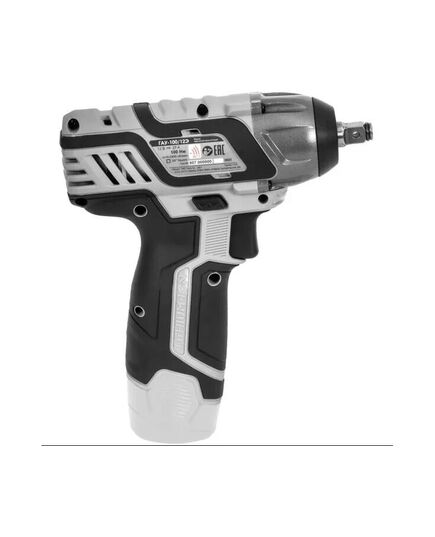 Аккумуляторный гайковерт ударный ИНТЕРСКОЛ ГАУ-100/12Э, АПИ-Т, 2х2,0 Ач Li-ion, кейс, изображение 2