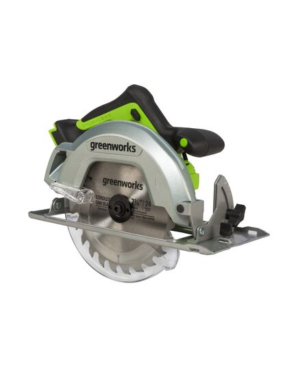 Аккумуляторная пила дисковая GREENWORKS GD24CS, 24V, бесщеточная, без АКБ и ЗУ, изображение 2 от магазина Планета Инструмент Аккумуляторная пила дисковая GREENWORKS GD24CS, 24V, бесщеточная, без АКБ и ЗУ, изображение 2