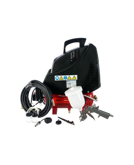Компрессор FUBAG PAINT MASTER KIT, 1.1кВт, безмасляный + 3 предмета, изображение 3