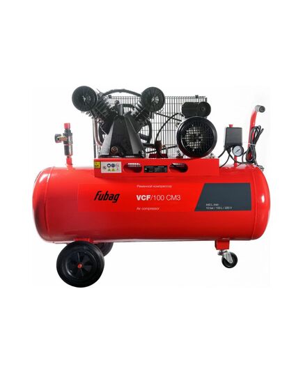 Компрессор FUBAG VCF/100 CM3, 2.2кВт, 220В, 100л, масляный, ременной, изображение 2