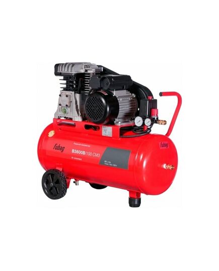 Компрессор FUBAG В3600B/100 CM3, 2.2кВт, 220В, 100л, масляный, ременной, изображение 3