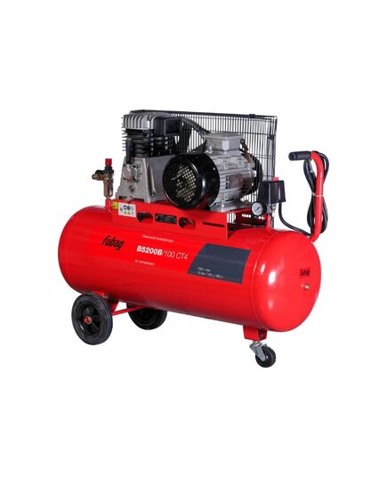 Компрессор FUBAG В5200B/100 CT4, 3кВт, 100л, 380В, масляный, ременной, изображение 3