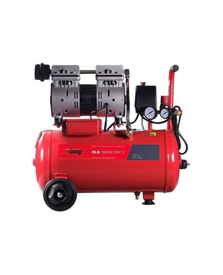 Компрессор FUBAG OLS 160/24 CM 1.1, малошумный, 0.8кВт, 24л, безмасляный, изображение 3