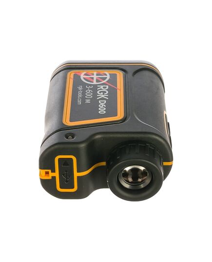 Дальномер RGK D600 оптический, сочетает в себе дальномер, уклономер и монокуляр, изображение 5