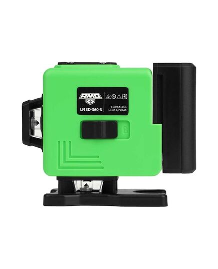 Нивелир лазерный AMO LN 3D-360-3 с зеленым лучом, изображение 2