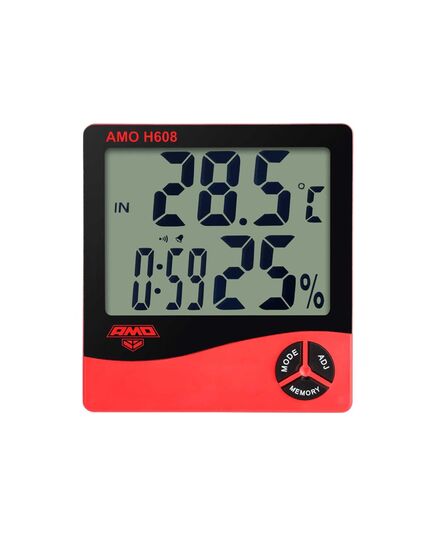 Термогигрометр AMO H608, часы, будильник, изображение 2 от магазина Планета Инструмент Термогигрометр AMO H608, часы, будильник, изображение 2