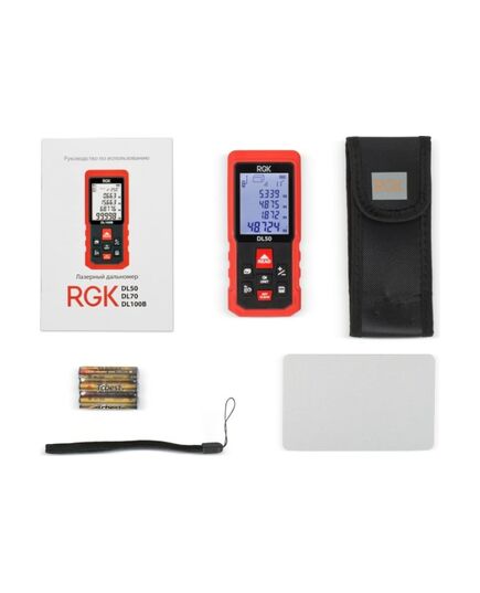 Дальномер лазерный RGK DL50, с угломером, изображение 5