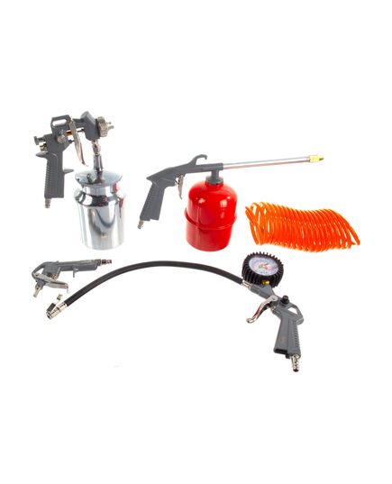 Набор пневмоинструмента FUBAG 5 предметов, бокс, к/р с нижним бачком (120102), изображение 3