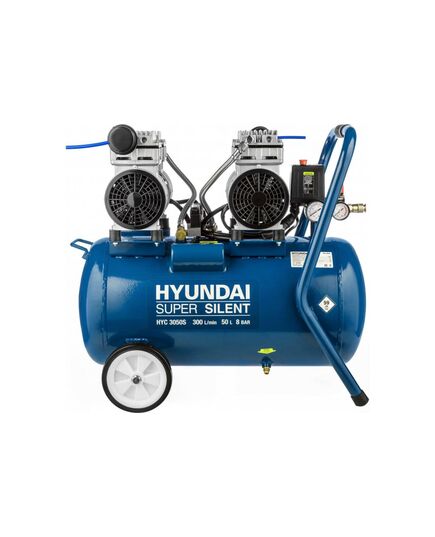 Компрессор HYUNDAI HYC 3050S, 2кВт, 220В, поршневой, безмасляный, изображение 2