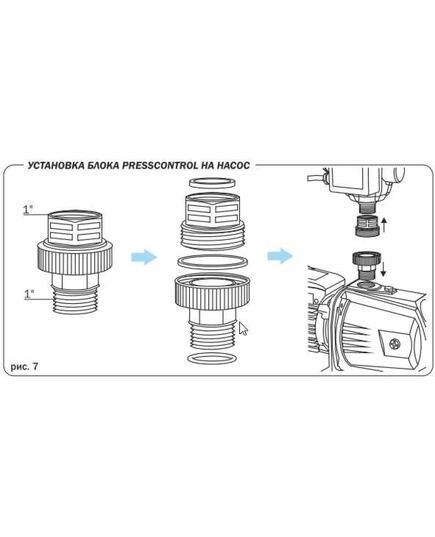 Насосная станция AQUARIO AUTO AJC-110C, 1.1 кВт, изображение 4