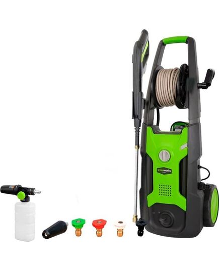 Мойка высокого давления GREENWORKS GPWG5II, 2 кВт, 140 бар, изображение 2 от магазина Планета Инструмент Мойка высокого давления GREENWORKS GPWG5II, 2 кВт, 140 бар, изображение 2