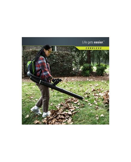 Аккумуляторное воздуходувное устройство GREENWORKS GD60BPB, бесщеточный, 60 В, без АКБ и ЗУ, изображение 4