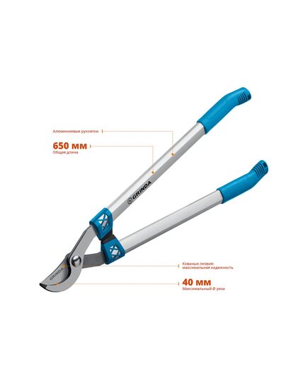 Сучкорез GRINDA, F-650 сучкорез с коваными лезвиями, плоскостной, изображение 4