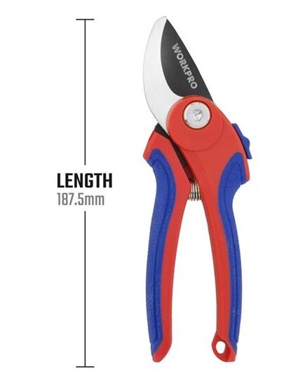 Секатор WORKPRO 180 мм для жестких ветвей, изображение 2