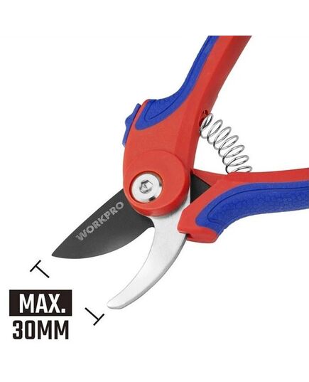 Секатор WORKPRO 180 мм для жестких ветвей, изображение 4