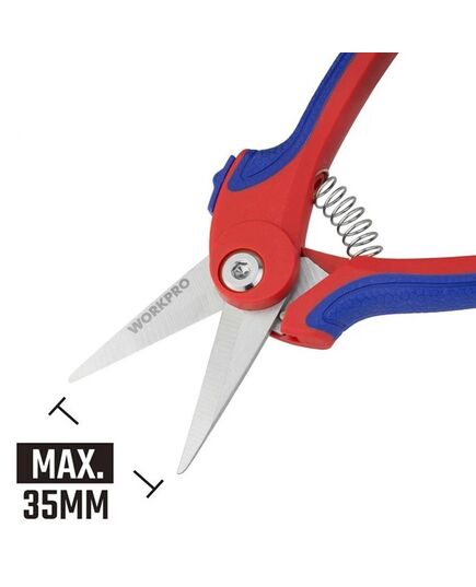 Секатор WORKPRO 180 мм для цветов, изображение 4