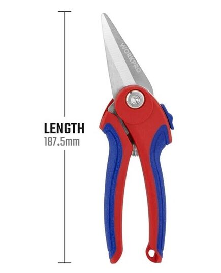 Секатор WORKPRO 180 мм для цветов, изображение 5